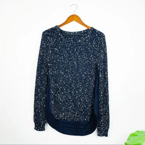 FOREVER 21 Blue Heathered‎ Chunky Sweater M